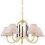 Thumbnail1 of Mitzi Janie Chandelier 33" in Aged Brass and True Bronze