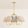 Thumbnail3 of Mitzi Janie Chandelier 33" in Aged Brass and True Bronze more views