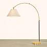 Thumbnail1 of Mitzi Janie Floor Lamp 22" in Aged Brass and True Bronze