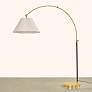 Thumbnail3 of Mitzi Janie Floor Lamp 22" in Aged Brass and True Bronze more views