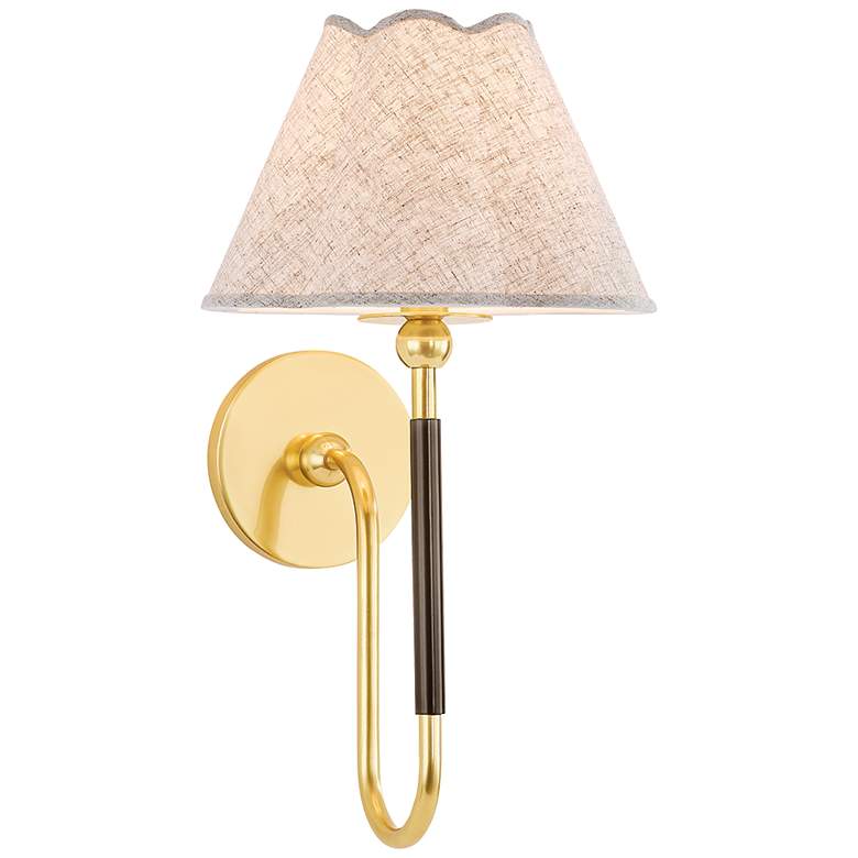 Image 2 Mitzi Janie Wall Sconce 9.5" in Aged Brass and True Bronze