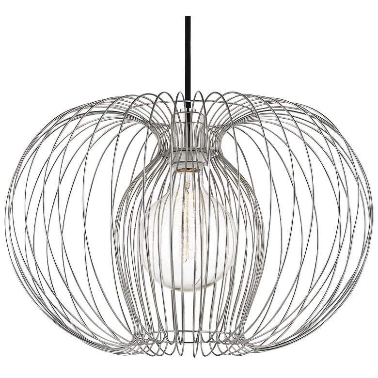 Image 2 Mitzi Jasmine 17" Wide Polished Nickel Pendant Light more views
