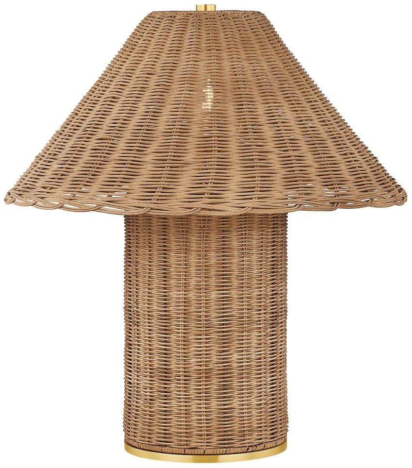 Image 2 Mitzi Jeanette Table Lamp Aged Brass more views