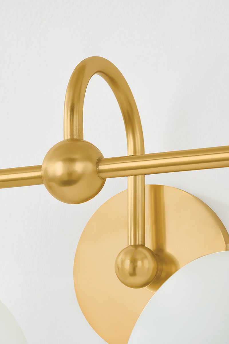 Mitzi Jerica Bath and Vanity 16.25" in Aged Brass