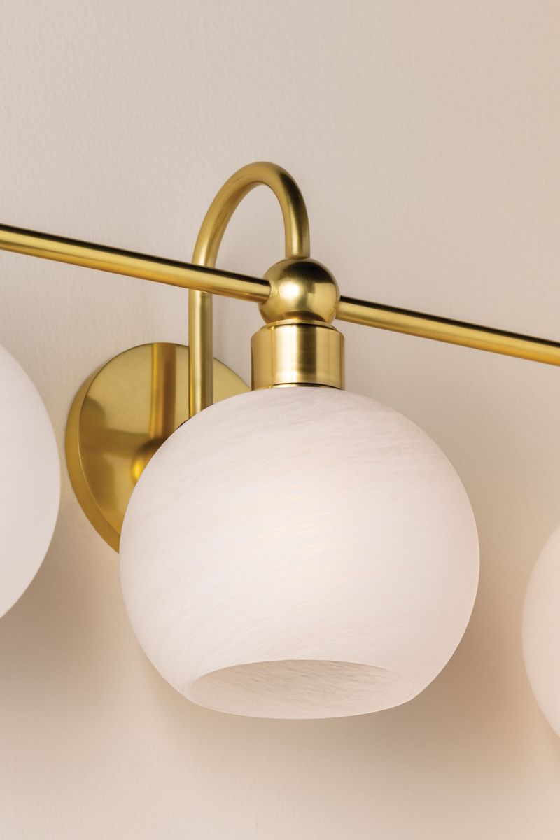 Mitzi Jerica Bath and Vanity 24.5" in Aged Brass