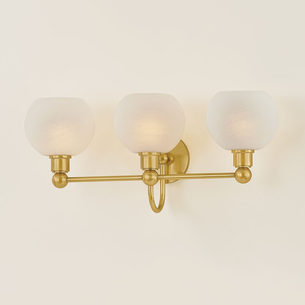 Mitzi Jerica Bath and Vanity 24.5" in Aged Brass