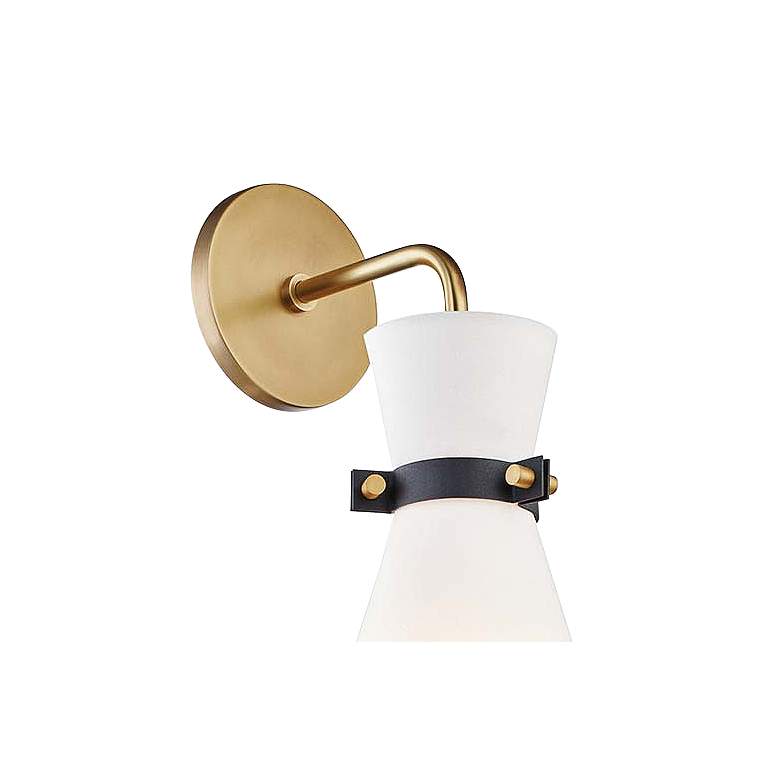 Image 2 Mitzi Julia 17" High Aged Brass Wall Sconce more views