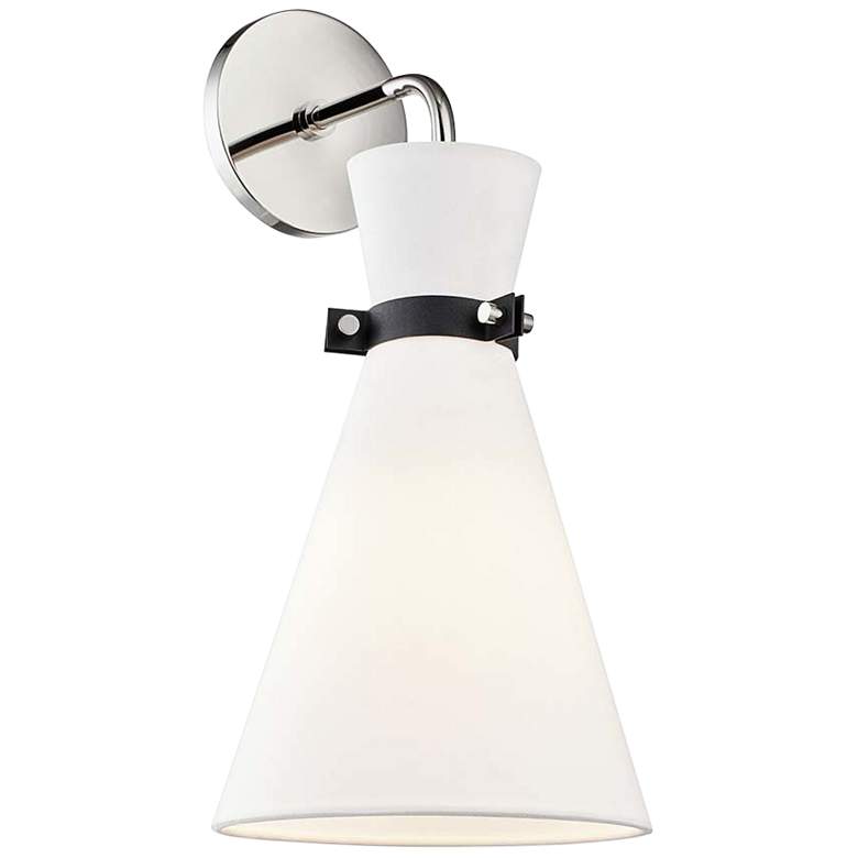 Image 1 Mitzi Julia 17" High Polished Nickel Wall Sconce