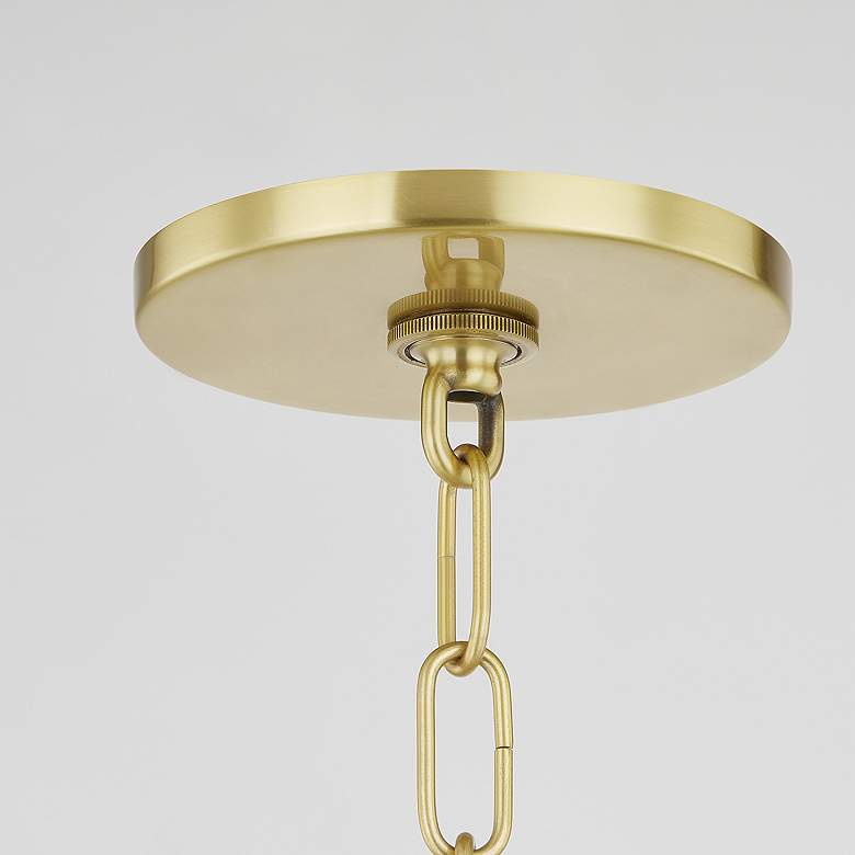 Image 2 Mitzi June 24" Aged Brass 4 Light Lantern more views