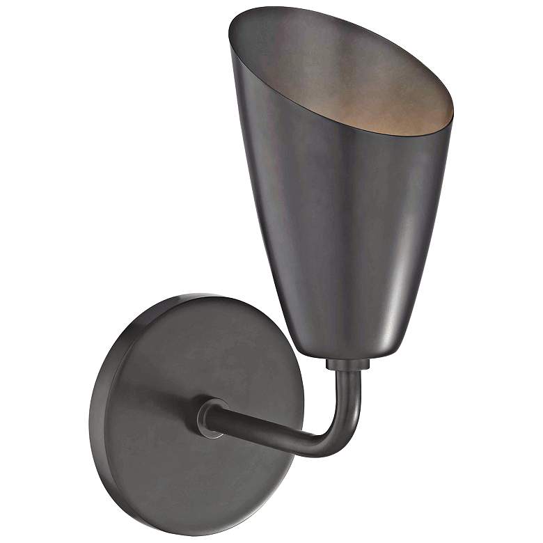 Image 3 Mitzi Kai 10 1/4" High Old Bronze LED Wall Sconce more views