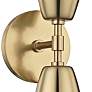 Mitzi Kai 15" High Aged Brass 2-Light LED Wall Sconce