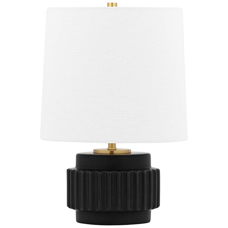 Image 1 Mitzi Kalani 14 inch High Matte Black Accent Table Lamp