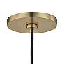 Mitzi Karin 12 3/4" Wide Aged Brass and Clear Glass Cone Pendant Light