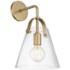 Mitzi Karin 15 1/4" High Aged Brass Wall Sconce