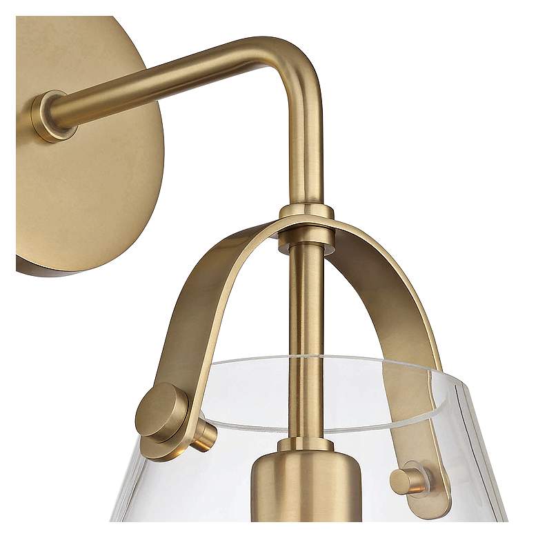Image 3 Mitzi Karin 15 1/4" High Aged Brass Wall Sconce more views