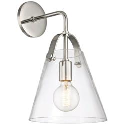 Mitzi Karin 15 1/4" High Polished Nickel Wall Sconce