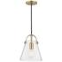 Mitzi Karin 8 3/4" Wide Aged Brass Mini Pendant