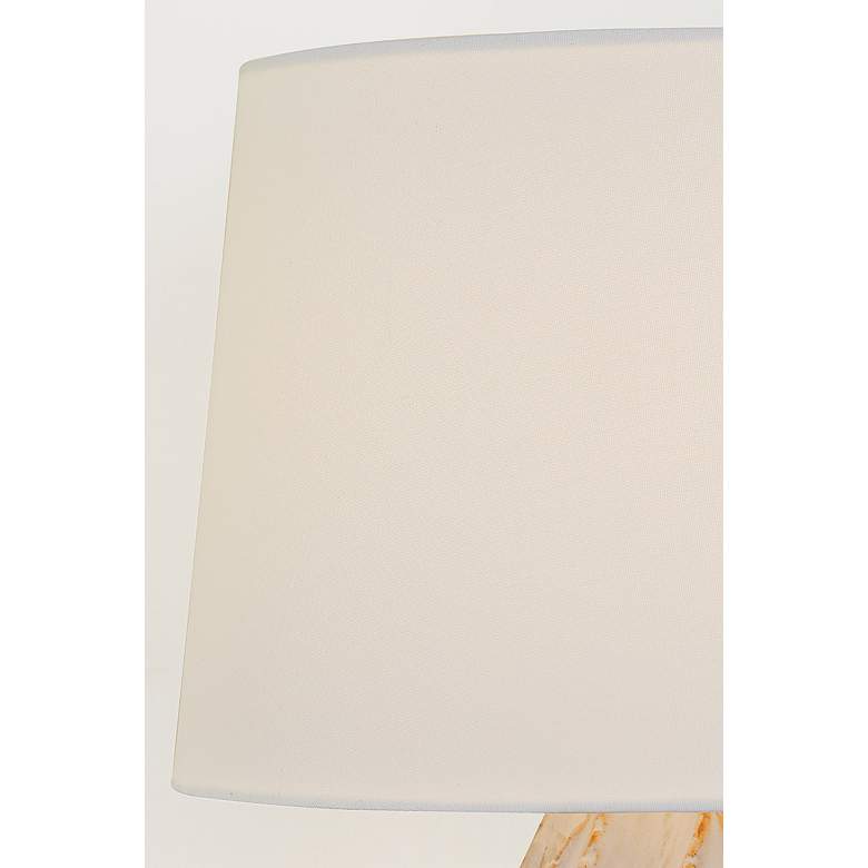Image 6 Mitzi Karla Table Lamp 14.25" in Aged Brass and Ceramic Sea Salt more views