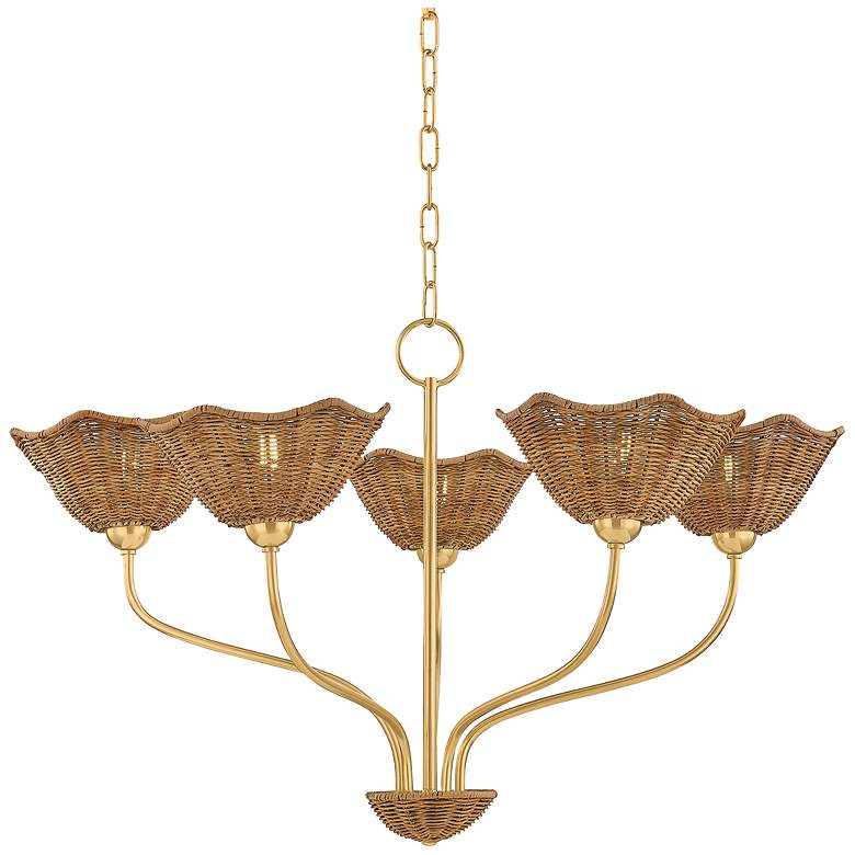 Mitzi Kehlani Chandelier Aged Brass - #0812X | Lamps Plus