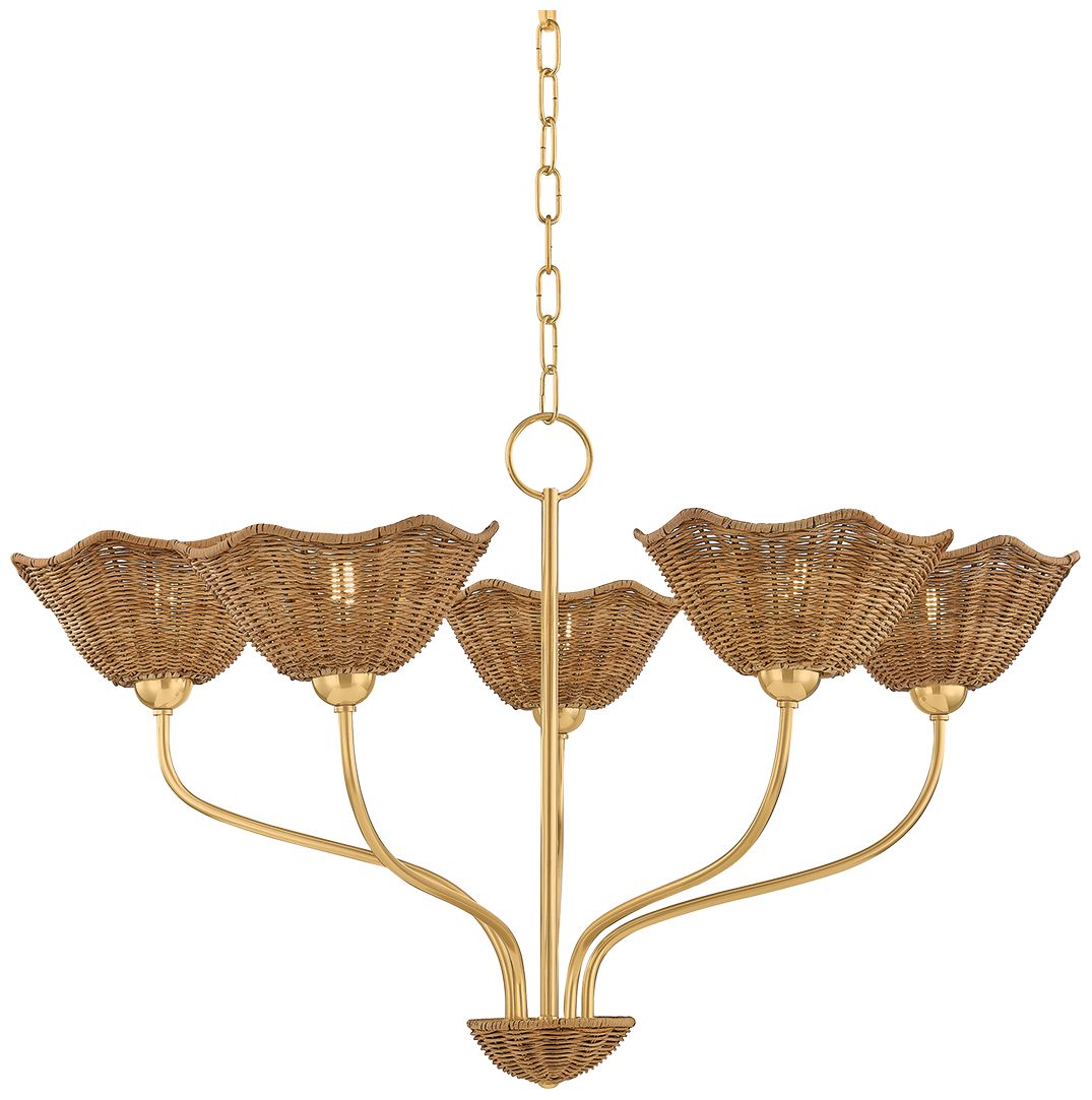 Image 2 Mitzi Kehlani Chandelier Aged Brass more views