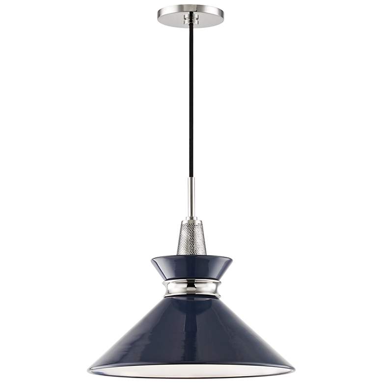 Image 2 Mitzi Kiki 14" Wide Navy Blue Modern Pendant Light