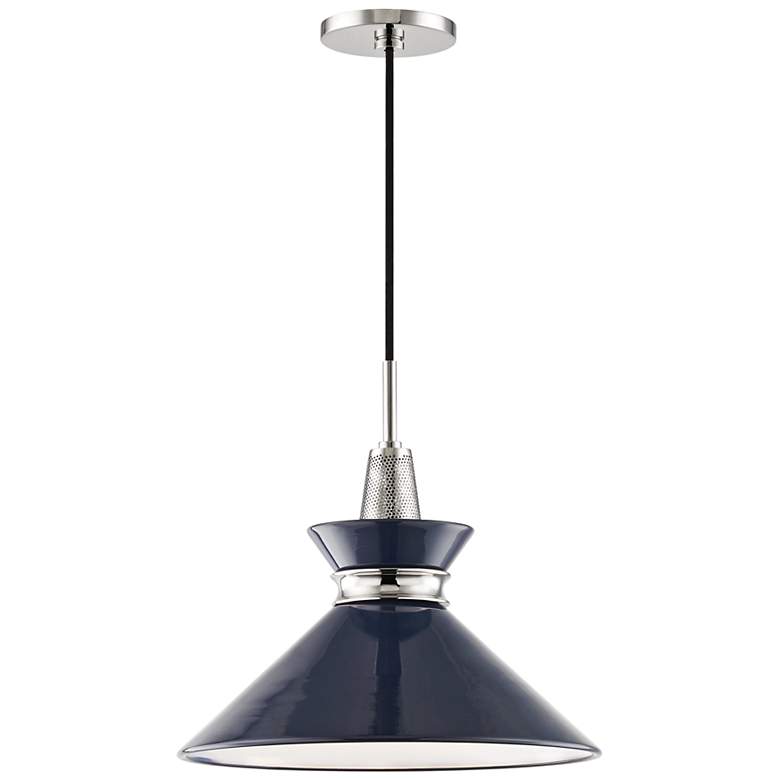 Image 2 Mitzi Kiki 14 inch Wide Navy Blue Modern Pendant Light