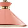 3_Mitzi Kiki 18" Wide Aged Brass Pink Shade Pendant Light more views