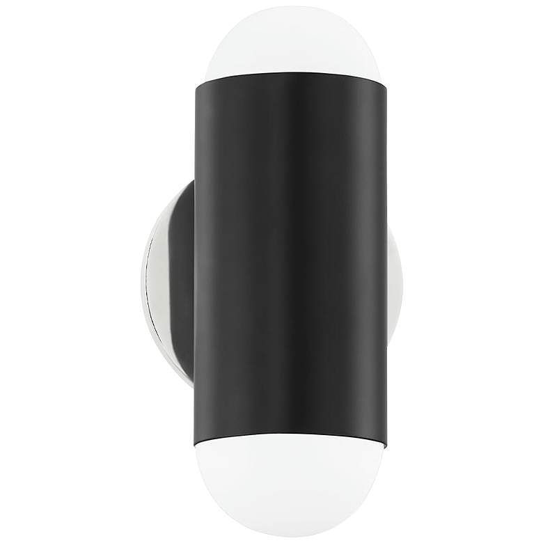 Image 2 Mitzi Kira 9 1/2 inch High Soft Black 2-Light Wall Sconce