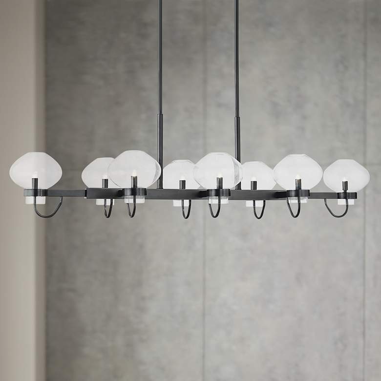 Image 1 Mitzi Korey 57 1/2"W Old Bronze 8-Light Island Chandelier