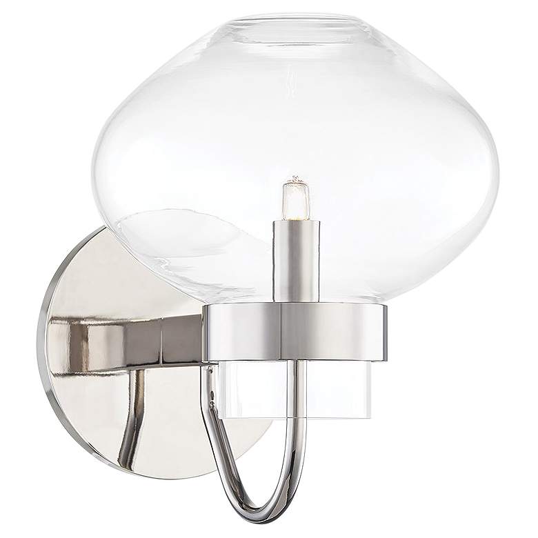 Image 1 Mitzi Korey Polished Nickel Wall Light