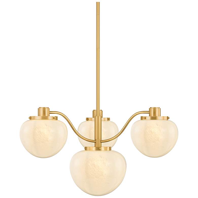 Mitzi Kristen Chandelier Aged Brass - #0803X | Lamps Plus