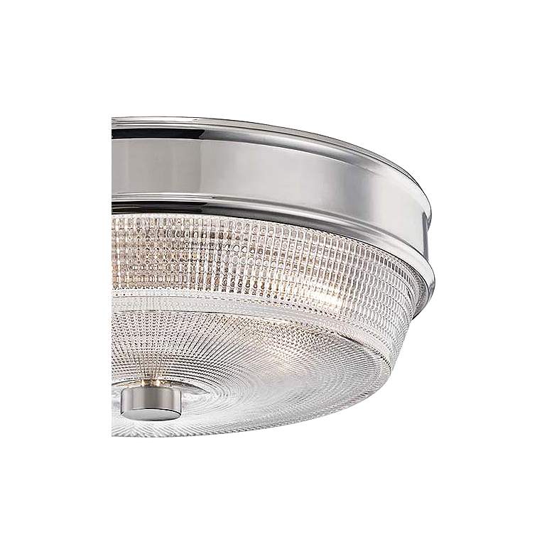 Image 3 Mitzi Lacey 10 1/4" Wide Polished Nickel Ceiling Light more views
