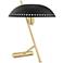 Mitzi Landis 17 1/2"H Aged Brass and Black Accent Table Lamp