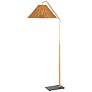 1_Mitzi Lauren 60" Aged Brass Metal Bent Arm Floor Lamp