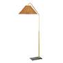 2_Mitzi Lauren 60" Aged Brass Metal Bent Arm Floor Lamp more views