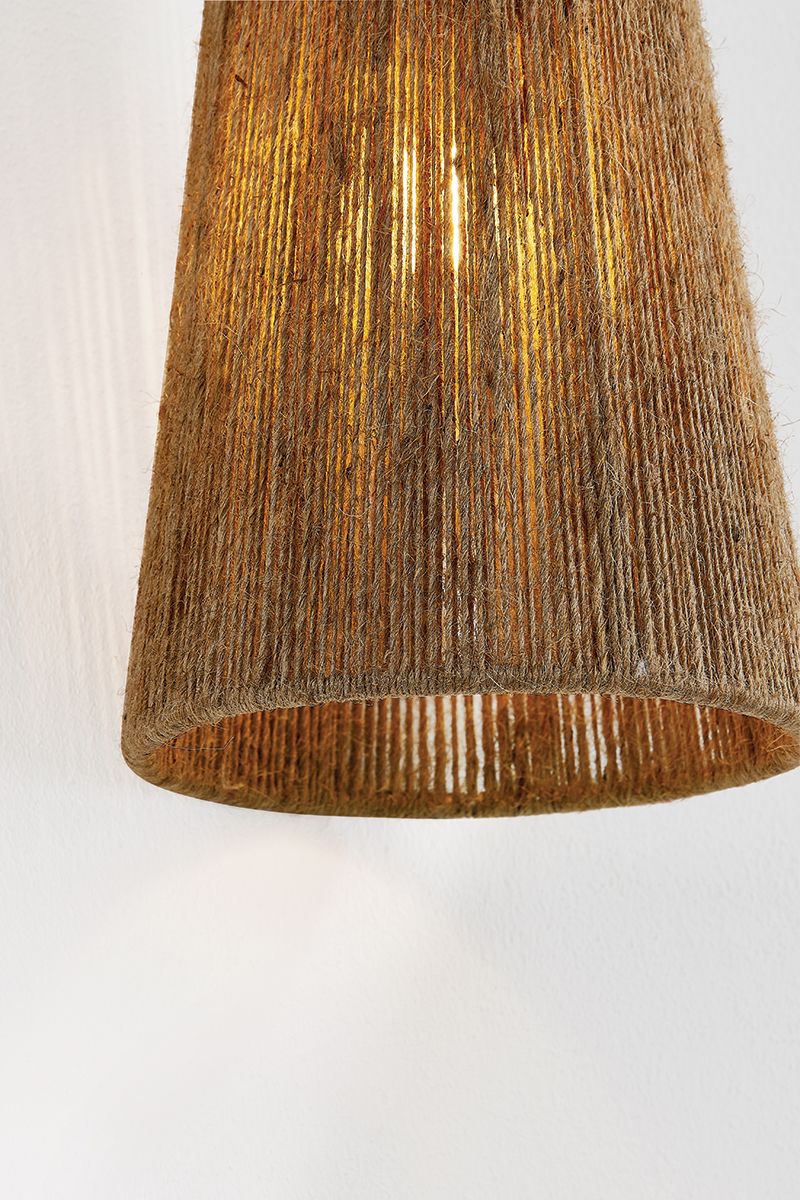 Mitzi Lauz 13 1/2" High Aged Brass Wall Sconce