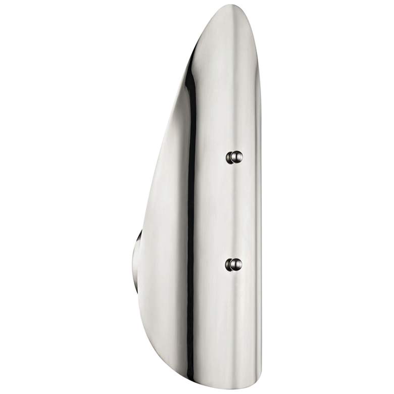 Image 1 Mitzi Layla 14 1/4" High Polished Nickel LED Wall Sconce