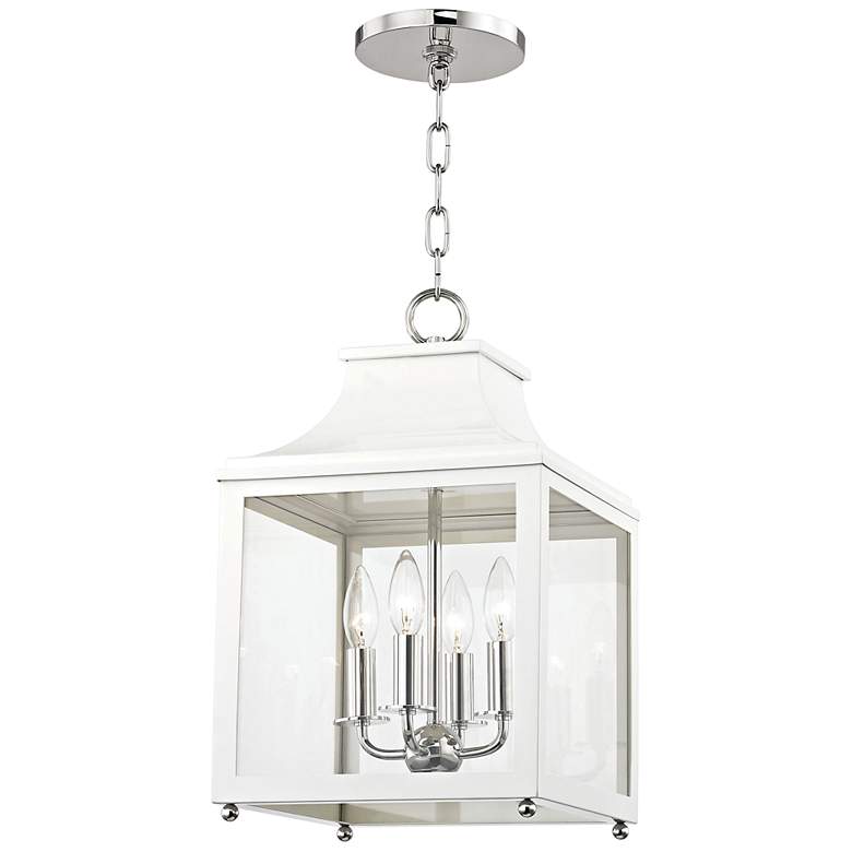 Image 1 Mitzi Leigh 11 1/2" Wide Nickel and White 4-Light Mini Pendant