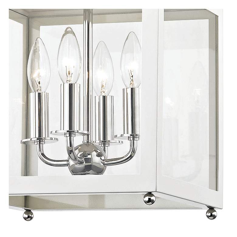 Image 2 Mitzi Leigh 11 1/2" Wide Nickel and White 4-Light Mini Pendant more views