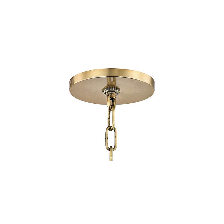 Image 4 Mitzi Leigh 16" Wide Brass and Navy Traditional 4-Light Pendant more views