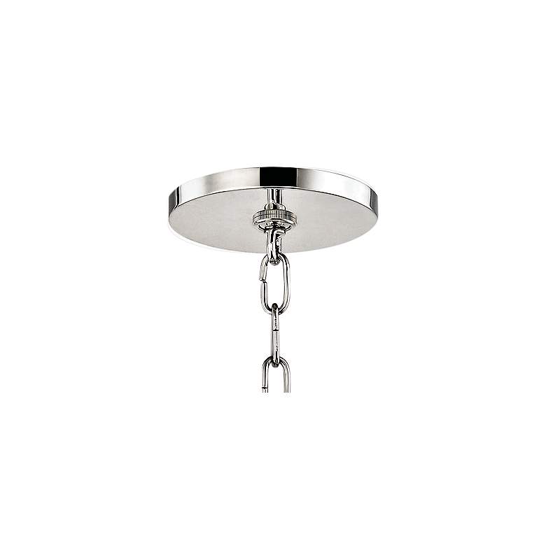 Image 3 Mitzi Leigh 16" Wide Polished Nickel and White 4-Light Pendant more views