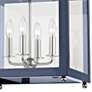 Mitzi Leigh 16"W Polished Nickel and Navy 4-Light Pendant