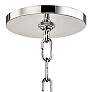 Mitzi Leigh 16"W Polished Nickel and White 4-Light Pendant