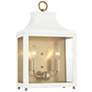 Mitzi Leigh 18 1/2" High Brass and White 2-Light Wall Sconce