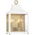 Mitzi Leigh 18 1/2" High Brass and White 2-Light Wall Sconce