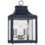 Mitzi Leigh 18 1/2" High Nickel and Navy 2-Light Wall Sconce