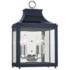 Mitzi Leigh 18 1/2" High Nickel and Navy 2-Light Wall Sconce