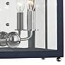 Mitzi Leigh 18 1/2" High Nickel and Navy 2-Light Wall Sconce