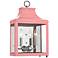 Mitzi Leigh 18 1/2" High Nickel and Pink 2-Light Wall Sconce