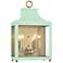 Mitzi Leigh 18 1/2"H Aged Brass and Mint 2-Light Wall Sconce